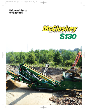 Мобилни скрининг инсталации (заводи) McCloskey S130 2-Deck