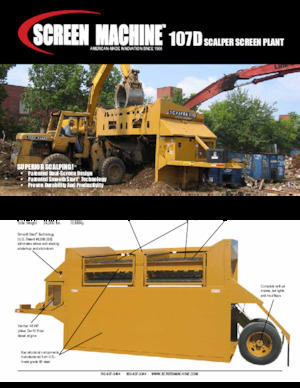 Мобилни скрининг инсталации (заводи) Screen Machine Industries  Scalper 107D