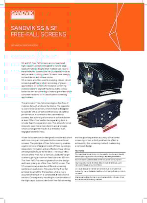 Мобилни скрининг инсталации (заводи) Sandvik SF1443