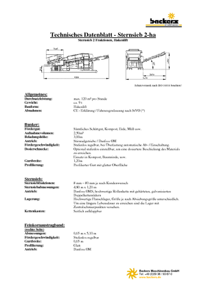 Мобилни скрининг инсталации (заводи) Backers 2-ha