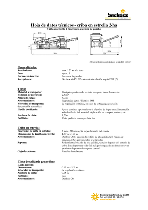 Мобилни скрининг инсталации (заводи) Backers 2-ha