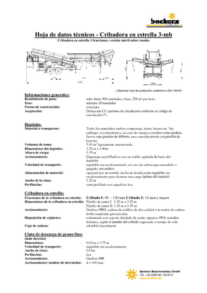 Мобилни скрининг инсталации (заводи) Backers Sternsieb 3-mb