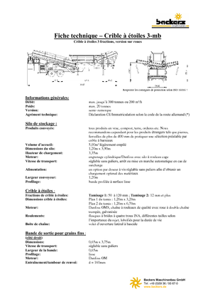 Мобилни скрининг инсталации (заводи) Backers Sternsieb 3-mb