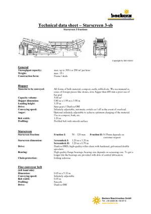 Мобилни скрининг инсталации (заводи) Backers Sternsieb 3-sb