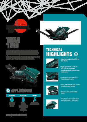 Мобилни скрининг инсталации (заводи) Powerscreen Titan 1800