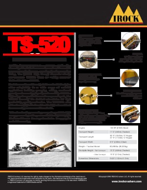 Мобилни скрининг инсталации (заводи) IROCK  TS-520