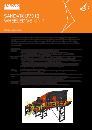 Мобилни скрининг инсталации (заводи) Sandvik UV312 VSI