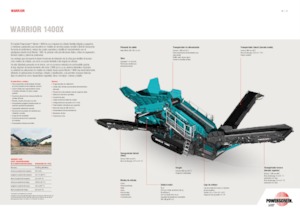 Мобилни скрининг инсталации (заводи) Powerscreen Warrior 1400X