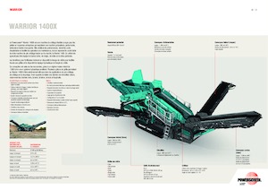 Мобилни скрининг инсталации (заводи) Powerscreen Warrior 1400X
