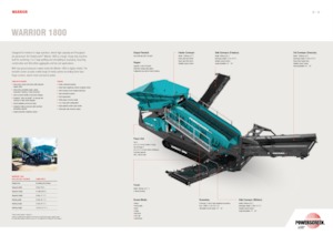 Мобилни скрининг инсталации (заводи) Powerscreen Warrior 1800
