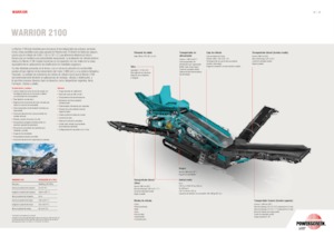 Мобилни скрининг инсталации (заводи) Powerscreen Warrior 2100