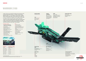 Мобилни скрининг инсталации (заводи) Powerscreen Warrior 2100