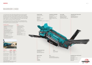 Мобилни скрининг инсталации (заводи) Powerscreen Warrior 2400