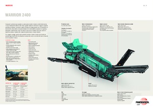 Мобилни скрининг инсталации (заводи) Powerscreen Warrior 2400