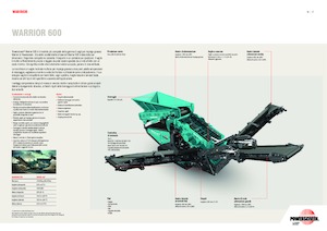 Мобилни скрининг инсталации (заводи) Powerscreen Warrior 600