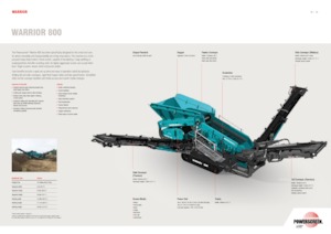 Мобилни скрининг инсталации (заводи) Powerscreen WARRIOR 800