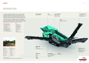 Мобилни скрининг инсталации (заводи) Powerscreen WARRIOR 800