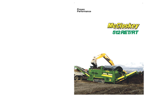 Мобилни пресевни инсталации (заводи) с барабан McCloskey 512RET