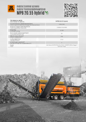 Мобилни пресевни инсталации (заводи) с барабан Pronar MPB 20.55 hybrid