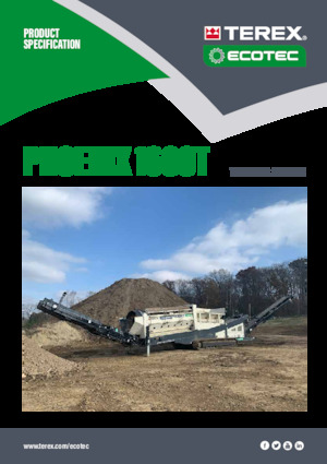 Мобилни пресевни инсталации (заводи) с барабан Terex Ecotec Phoenix 1600T