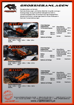 Мобилни скрининг инсталации (заводи) Rockster RSS 49