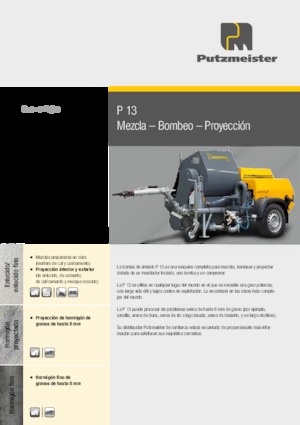 Стационарни бетонопомпи Putzmeister P 13 EMR KA 230