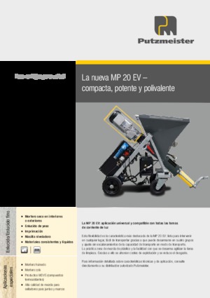 Смесителни помпи за хоросан Putzmeister MP 20 EV