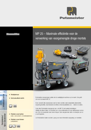 Смесителни помпи за хоросан Putzmeister MP 25 