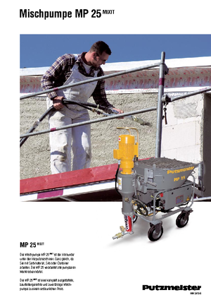 Смесителни помпи за хоросан Putzmeister MP 25 Mixit JP-WP/D5K