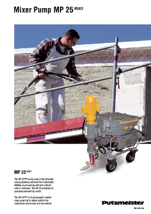 Смесителни помпи за хоросан Putzmeister MP 25 Mixit JP-WP/D5K