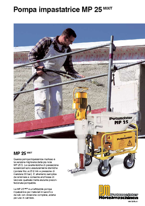 Смесителни помпи за хоросан Putzmeister MP 25 Mixit JP-WP/D5K