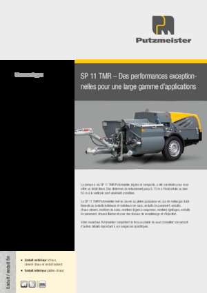 Винтови конвейерни помпи Putzmeister SP 11 TMR