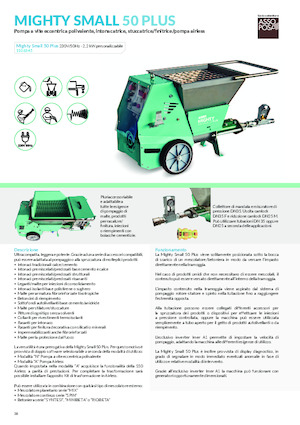 Машини за разпръскване и транспортиране на хоросан Imer Mighty Small 50 Plus