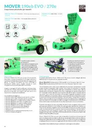 Машини за разпръскване и транспортиране на хоросан Imer Mover 270eb WT