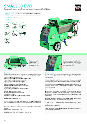 Машини за разпръскване и транспортиране на хоросан Imer Small 50 Evo