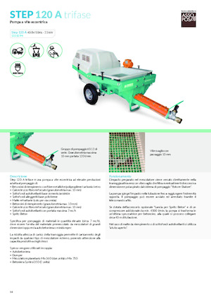 Машини за разпръскване и транспортиране на хоросан Imer Step 120 A 400V