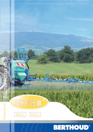 Монтируеми полеви пръскачки Berthoud Force II 800