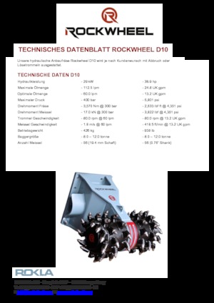 Монтируеми фрезови глави (хидр.) Rockwheel by ROCK.ZONE D 10