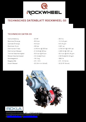 Монтируеми фрезови глави (хидр.) Rockwheel by ROCK.ZONE G 5