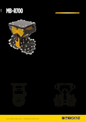 Монтируеми фрезови глави (хидр.) MB Crusher MB-R700