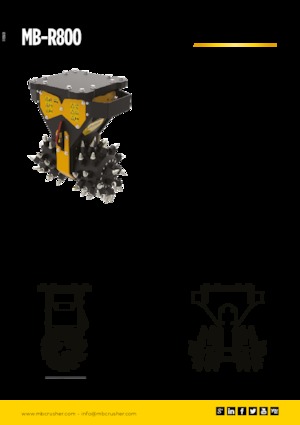Монтируеми фрезови глави (хидр.) MB Crusher MB-R800