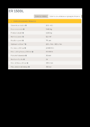 Монтируеми фрезови глави (хидр.) Epiroc ER 1500L