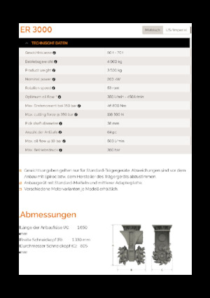 Монтируеми фрезови глави (хидр.) Erkat ER 3000
