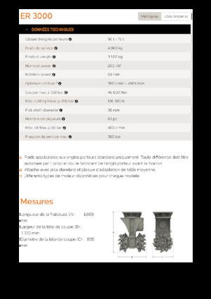 Монтируеми фрезови глави (хидр.) Erkat ER 3000