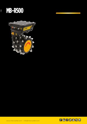 Монтируеми фрезови глави (хидр.) MB Crusher MB-R500
