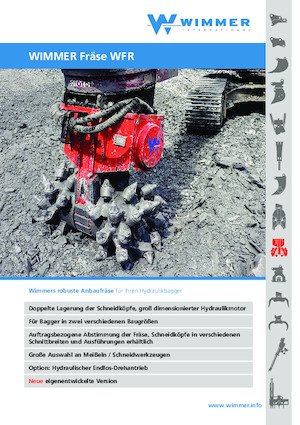 Монтируеми фрезови глави (хидр.) WIMMER WFR 150