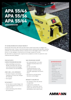 Монтируеми повърхностни вибратори Ammann APA 5564
