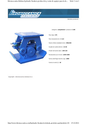 Монтируеми повърхностни вибратори Idromeccanica C 180