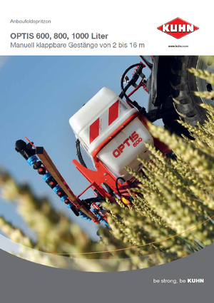 Монтируеми полеви пръскачки Kuhn Optis 1000