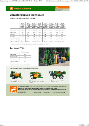 Монтируеми полеви пръскачки Amazone UF 1201 (24)